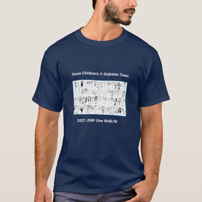 T-shirt TCH 2021 JDRF One Walk tee (Devant)