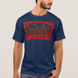 T-shirt Tchad vintage Tchad Tchad 1930 Afrique Postage Tim