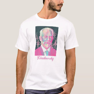T-shirt Tchaikovsky Colorful Portrait with Ballet Dancers