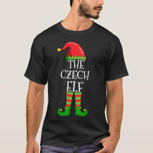 T-shirt Tchèque Elf Famille Correspondant Groupe de Noël D