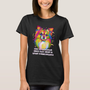 T-shirt Tchihuahua Salue au Japon Konnichihuahua Chiwawa H