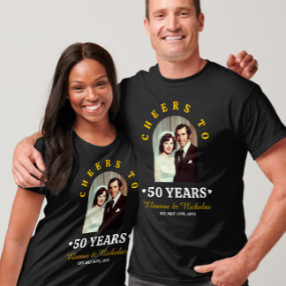 T-shirt Tchin à 50 Ans 50e Anniversaire de Mariage Photo