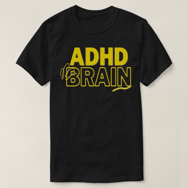 T-shirt TDAH Cerveau conscience TDAH 3 (Design devant)