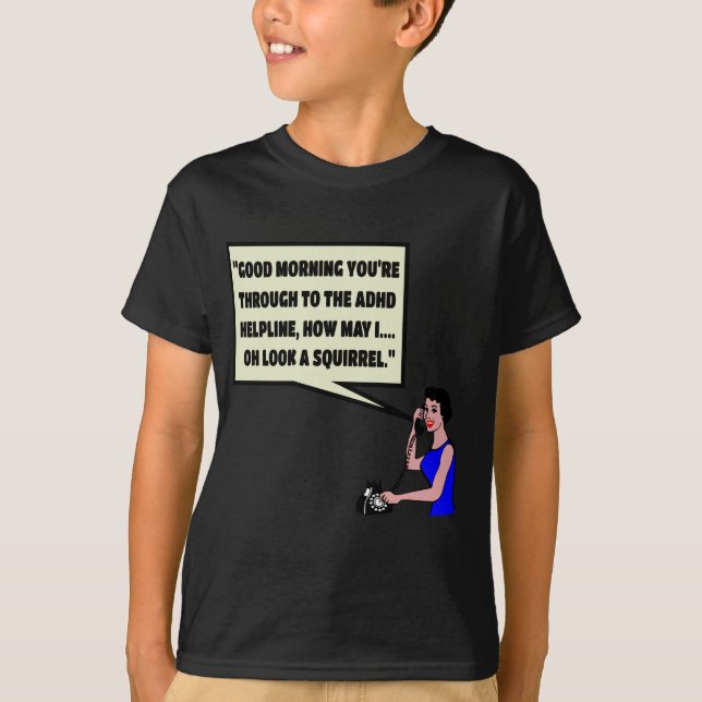 T-shirt TDAH drôle (Devant)
