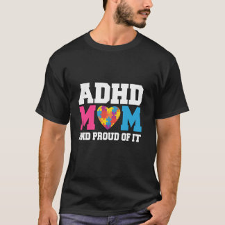 T-shirt TDAH Mère Sensibilisation Ruban Neuroodique de san