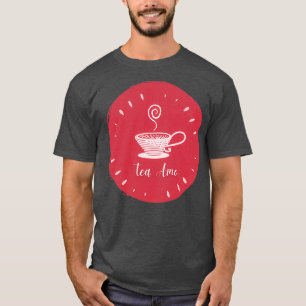 T-shirt Tea Amo I Love Tea in Pink Cup for Tea Love