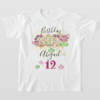 Tea Party Anniversaire fille | Age floral