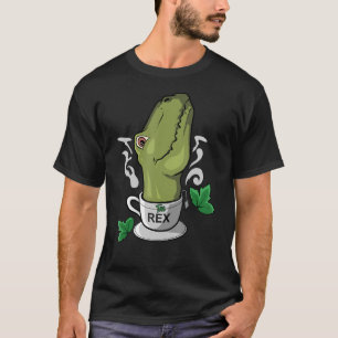 T-shirt Tea Rex Tea Time Tea Drinker Dinosaur