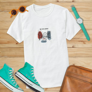 T-shirt Tea-Riffic Londres Retro UK Landmark Travel Graphi