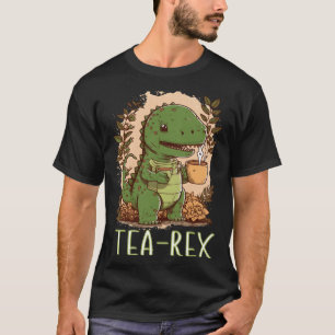 T-shirt Tea Time avec Tea Rex Dinosaur rex Tyrannosaurus