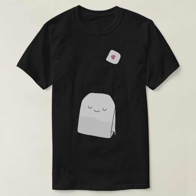 T-shirt Tea Time Sac à thé couché (Design devant)