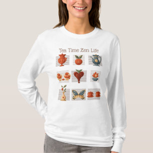 T-shirt Tea Time Zen, Peint,