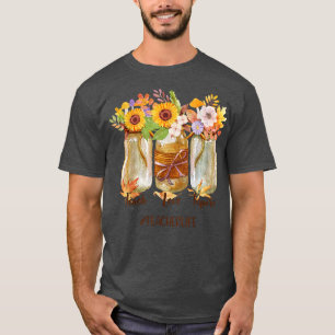 T-shirt Teach Love Inspire Teacher Life Teaching Autumn Bo