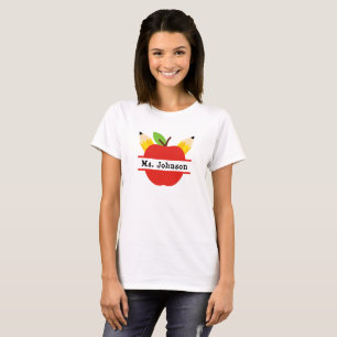T-shirt Teacher Apple personnalisé