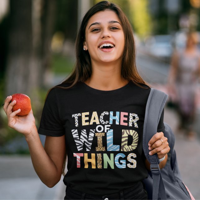 T-shirt Teacher of Wild Things, Funny Teacher Gift (Créateur téléchargé)