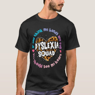 T-shirt Teacher School Support Reading Dyslexia Squad Ther