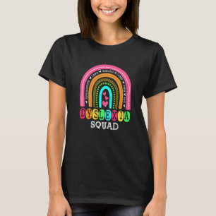 T-shirt Teacher School Support Reading Dyslexia Squad Ther