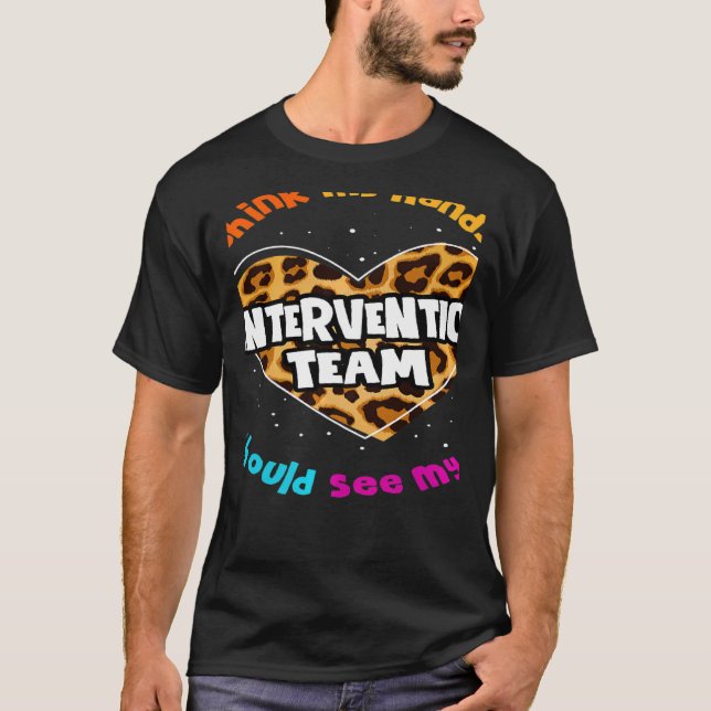 T-shirt Teacher Specialist Squad Para Intervention Team Le (Devant)