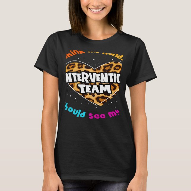 T-shirt Teacher Specialist Squad Para Intervention Team Le (Devant)