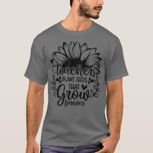 T-shirt Teacher Tournesol, les enseignants plantent des gr