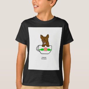 T-shirt Teacup Chihuahua Boys Black Basic T Shirt