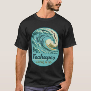 T-shirt Teahupoo Surfing Polynésie française Tahiti Teahup