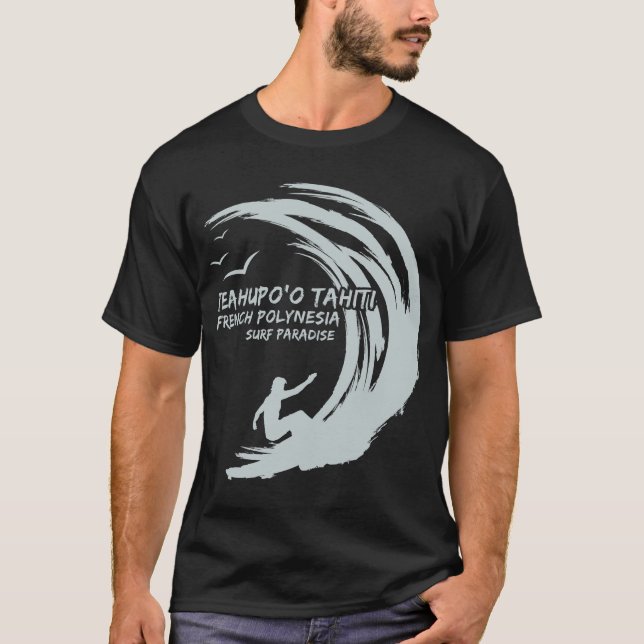 T-shirt Teahupoo-Tahiti-Polynésie-Surf (Devant)
