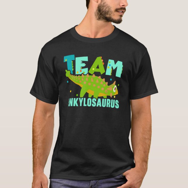 T-shirt Team Ankylosaurus Future Paleontologist Dinosaur (Devant)