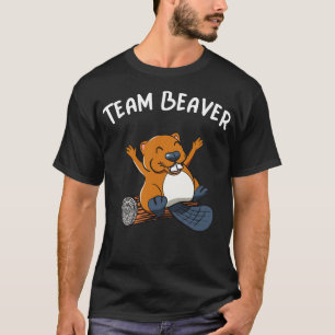 T-shirt Team Beaver Rodent Animal Funny Beaver