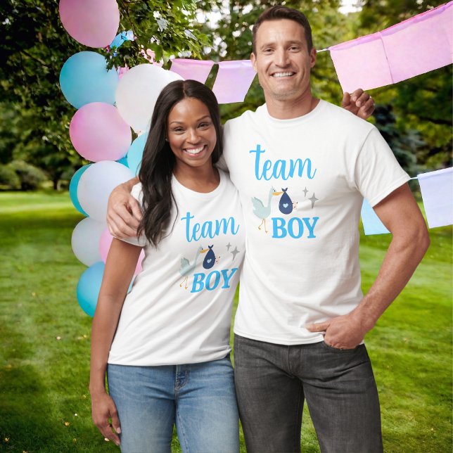 T-shirt Team Boy Blue Genre Revela Party Unisex (Team Boy Blue Gender Reveal Party Unisex T-Shirt
)