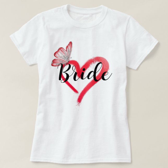 T-shirt Team Bride Bachelorette Party (Design devant)