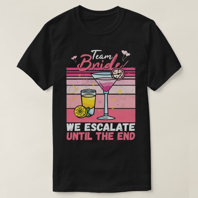 T-shirt Team Bride JGA Bachelor Party Polter Girls 2 (Design devant)