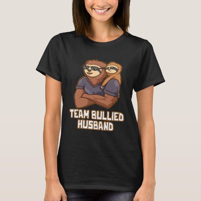T-shirt Team Bullied Husband Naughty Daddy Playful Dad  Pu (Devant)