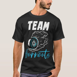 T-shirt Team Burnouts Team Boy Baby shower Genre Reveal P