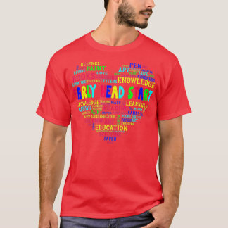 T-shirt Team Early Head Start Heart Back To School Funny T