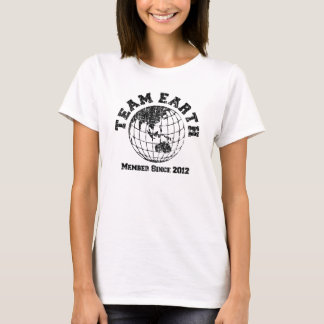T-shirt Team Earth : Membre depuis 2012 Asia Australia Bab