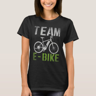 T-shirt Team Ebike Cycliste Vélo Équitation Vélo Vélo Bicy