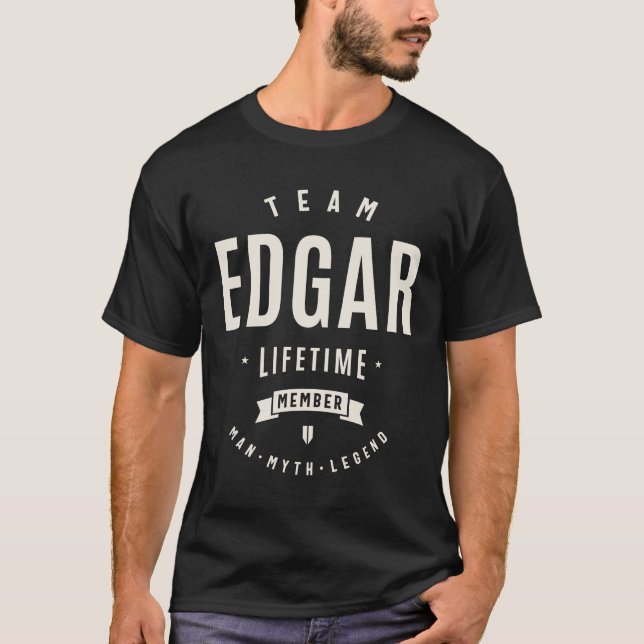 T-shirt Team Edgar Lifetime Member Funny Name Edgar (Devant)