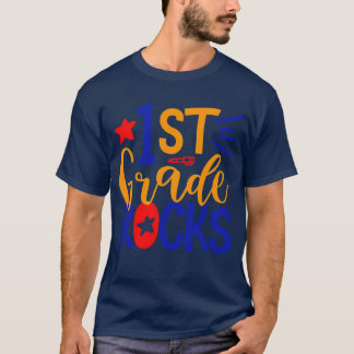T-shirt Team First Grade Hello 1st Grade Rocks Back To Sch
