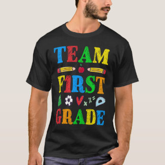 T-shirt Team First Grade  Kids 1st Grade Class Back to Sch