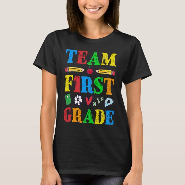 T-shirt Team First Grade  Kids 1st Grade Class Back to Sch (Devant)