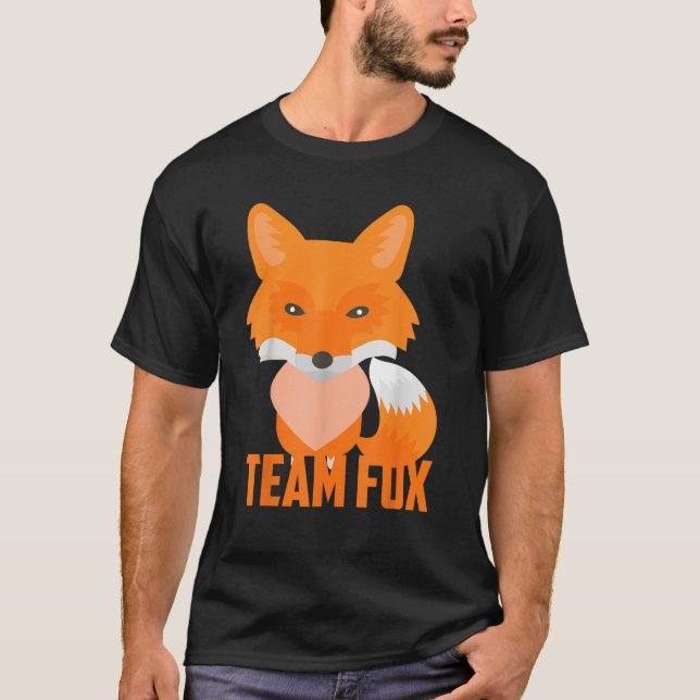 T-shirt Team Fox Cool Funny I Heart Foxes Cadeau (Devant)