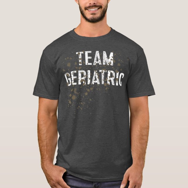 T-shirt Team Geriatric Funny Mud Run (Devant)
