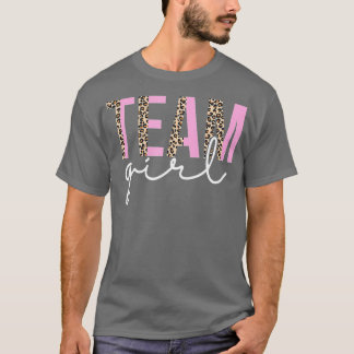 T-shirt Team Girl Baby shower Genre Revela Party Cute Leo