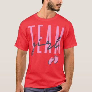 T-shirt Team Girl Gender Reveal Baby Shower Pink or Blue