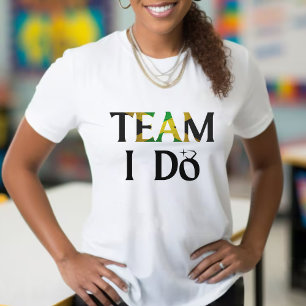 T-shirt Team I Do Jamaican Flag Mariage Bachelorette Party
