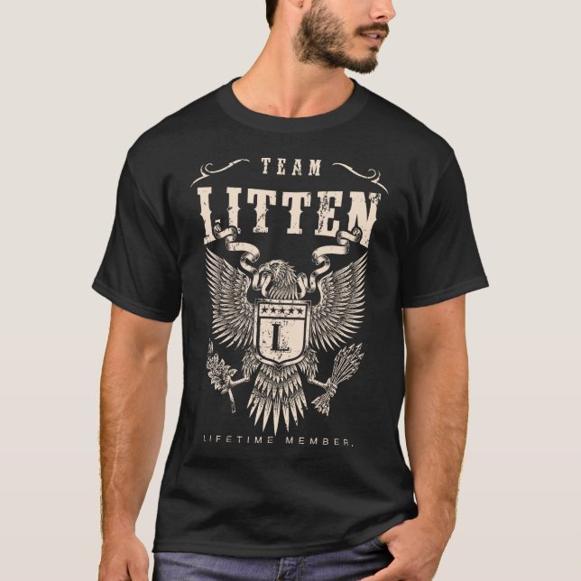 T-shirt TEAM LITTEN Membre à vie. (Devant)