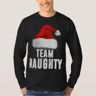 T-shirt Team Naughty, Funny Christmas Pajama, Family Match