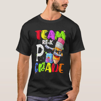 T-shirt Team Pre K Crayon Back To School Kid First Day Of 