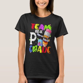 T-shirt Team Pre K Crayon Back To School Kid First Day Of 